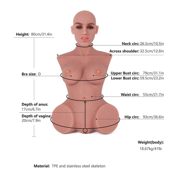 Male Masturbator Doll with Tight Vagina and Anal