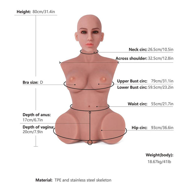 Male Masturbator Doll with Tight Vagina and Anal