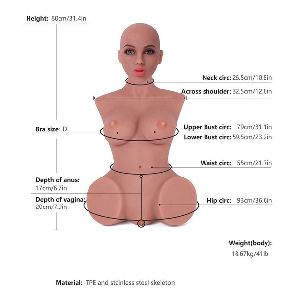 Male Masturbator Doll with Tight Vagina and Anal