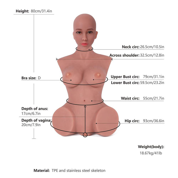 Sex Doll Torsos Male Masturbator Doll with Tight Vagina and Anal