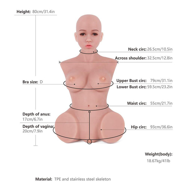 Male Masturbator Doll with Tight Vagina and Anal