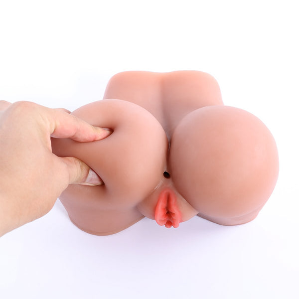 Realistic Ass and Vagina Male Masturbators Sex Toy For Men Tan