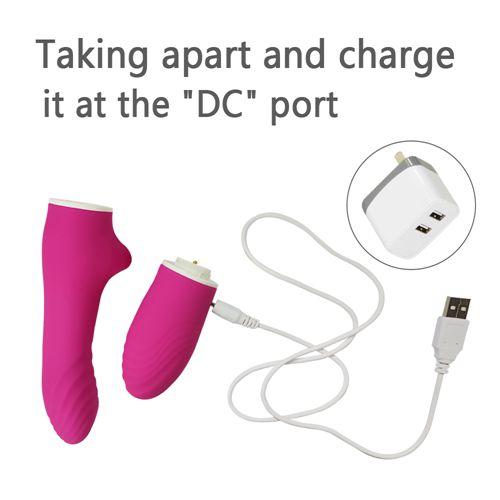 Double Strong Vibration Red Vibrator for Woman