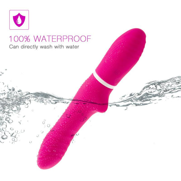 Double Strong Vibration Red Vibrator for Woman