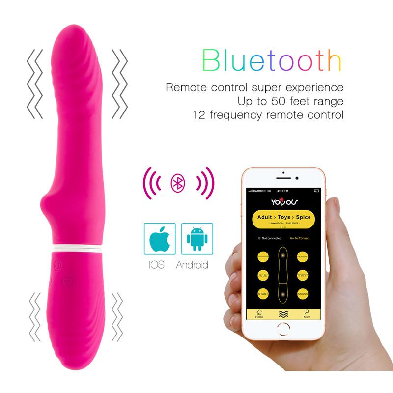 Double Strong Vibration Red Vibrator for Woman